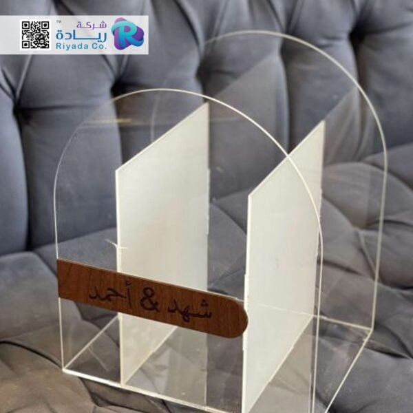 فازة ورد شفاف (صغير)