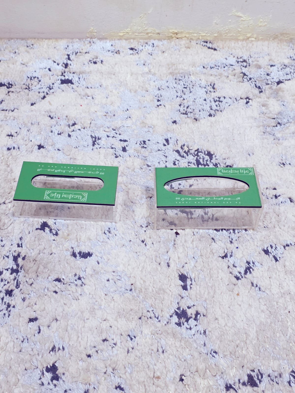 علب مناديل علبة مناديل علي هوية اليوم الوطني السعودي - الصورة 1