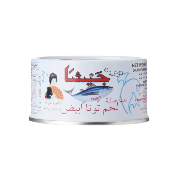 تونا جيشا لحم ابيض بزيت الارز والملح ياباني اصلي ، 165 جرام